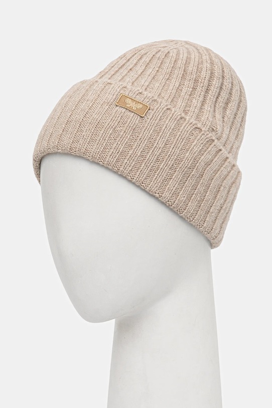 Weekend Max Mara czapka wełniana RITMO 2525576035600 beżowy AW25