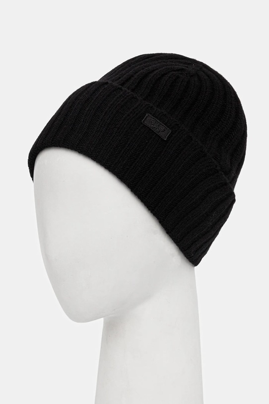 Weekend Max Mara czapka wełniana RITMO 2525576035600 czarny AW25