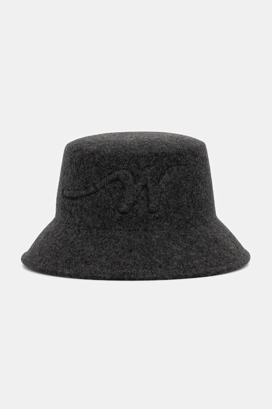 Weekend Max Mara kapelusz wełniany YAQUI wełna szary 2525576075600