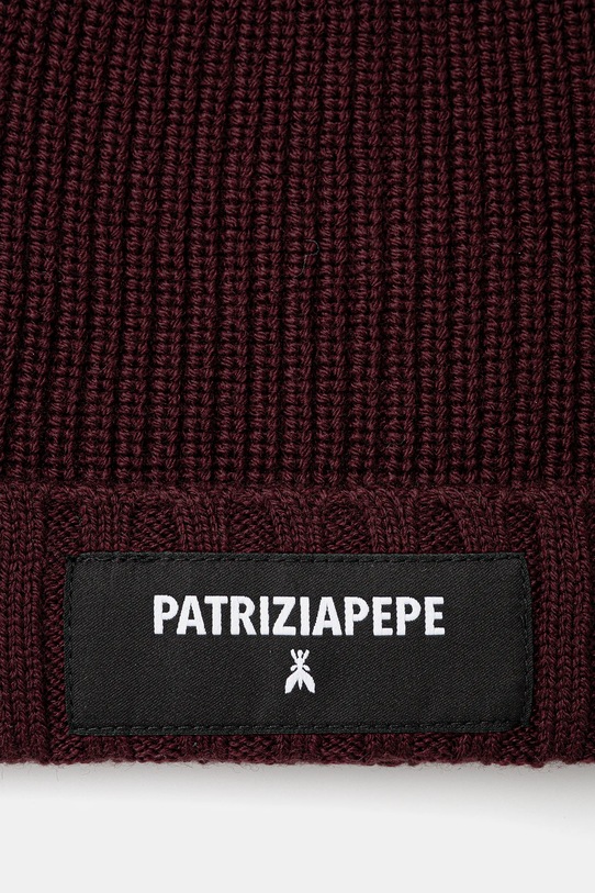 Doplnky Čiapka s prímesou vlny Patrizia Pepe 2F0111.K9O3A burgundské