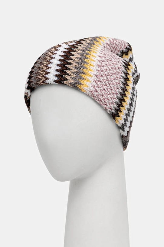 Missoni czapka z wełną CP00WMDA232 czarny AW25
