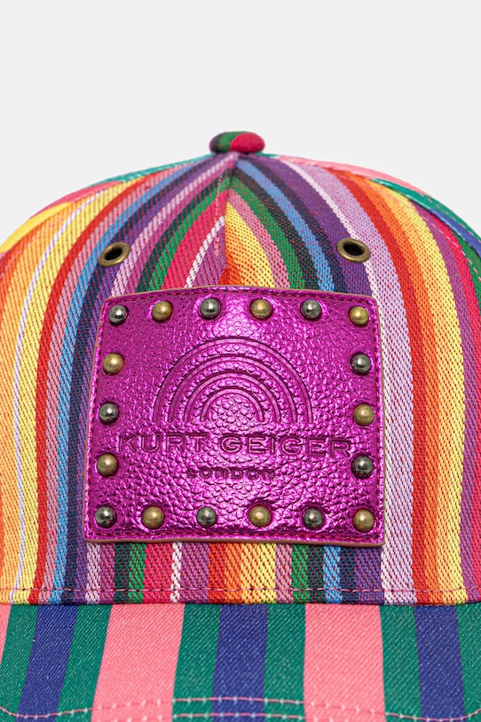 Kurt Geiger London berretto da baseball in cotone SOUTHBANK 4419499609 multicolore AW25