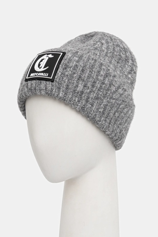 Čepice s příměsí vlny Just Cavalli 79RAZK02.ZG411 šedá AW25