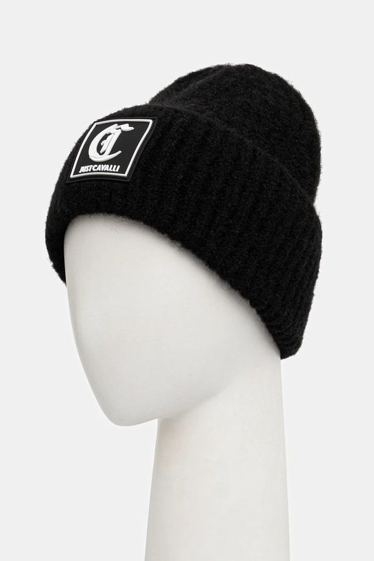 Čepice s příměsí vlny Just Cavalli 79RAZK02.ZG411 černá AW25