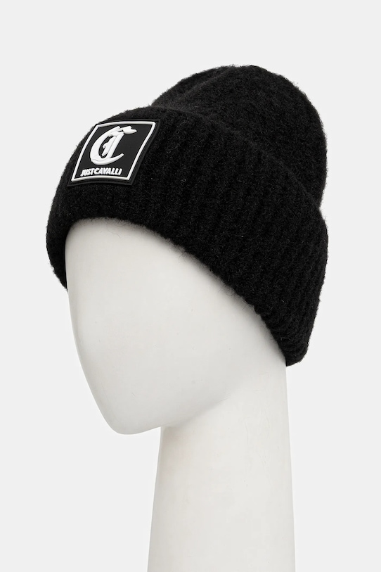Шапка з додаванням вовни Just Cavalli 79RAZK02.ZG411 чорний AW25