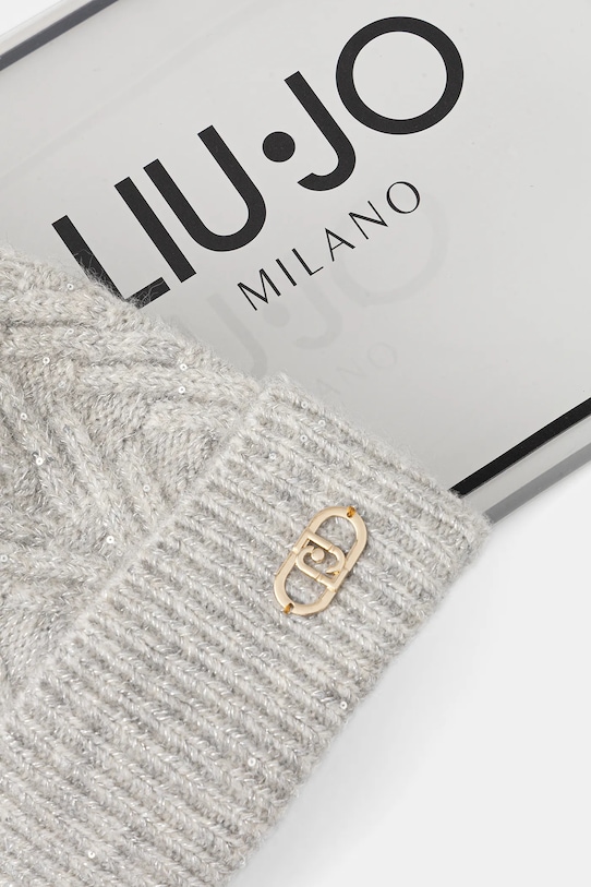 Liu Jo căciulă din amestec de lână gri 2F5009.M0300