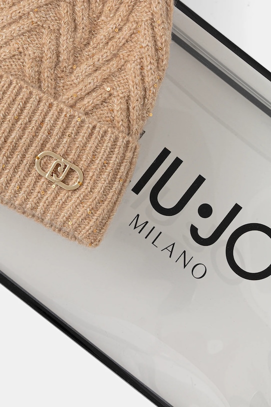 Liu Jo căciulă din amestec de lână bej 2F5009.M0300