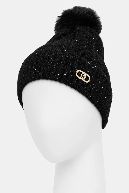 Liu Jo căciulă din amestec de lână 2F5009.M0300 negru AW25
