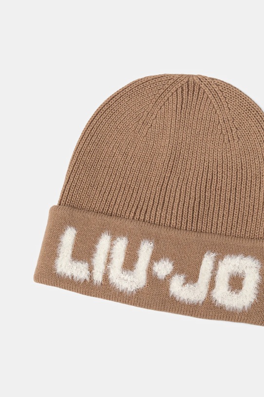 Čepice s vlnou Liu Jo 2F5059.M0300 béžová AW25