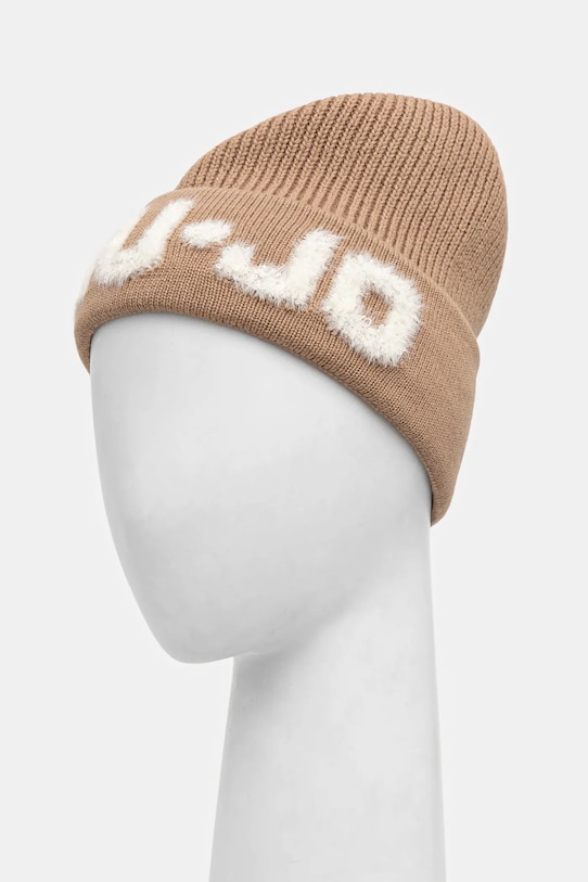 Čepice s vlnou Liu Jo hnědá 2F5059.M0300