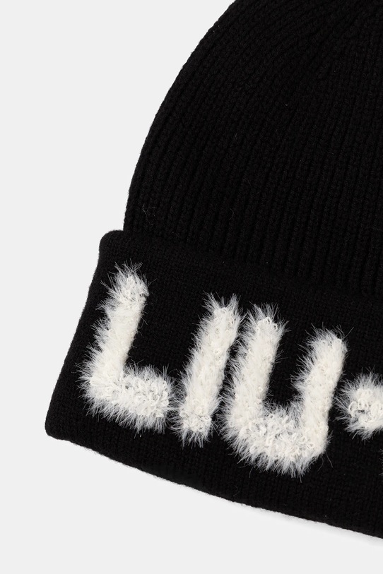 Liu Jo czapka z wełną 2F5059.M0300 czarny AW25