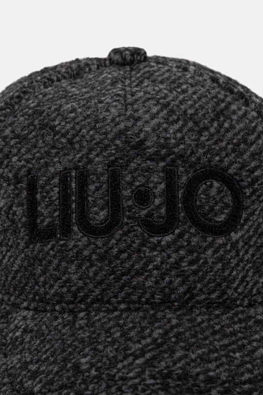 Liu Jo czapka z daszkiem z domieszką wełny 2F5088.T0300 czarny AW25