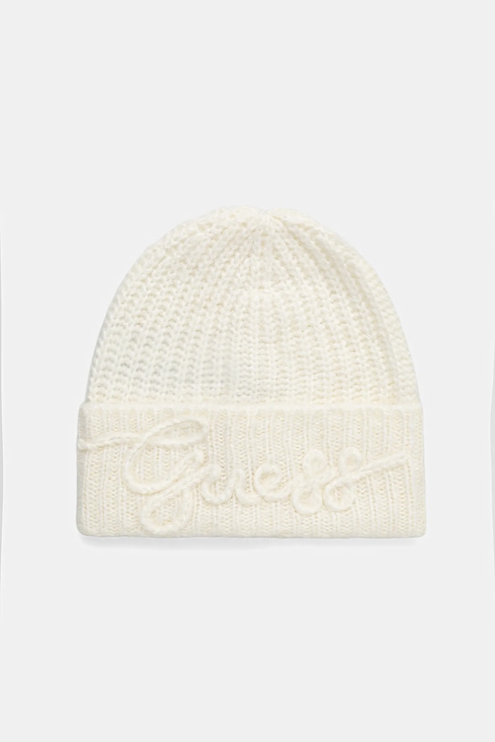 Guess căciulă din amestec de lână LEXIE imprimeu bej W5BZ18.Z3580