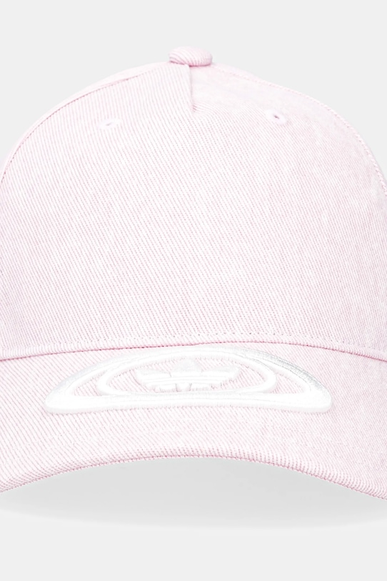 Бавовняна бейсболка adidas Originals KE1148 рожевий AW25