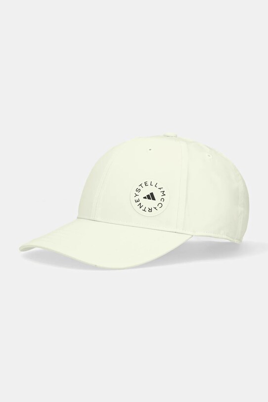 adidas by Stella McCartney czapka z daszkiem pozostałe beżowy JZ5519
