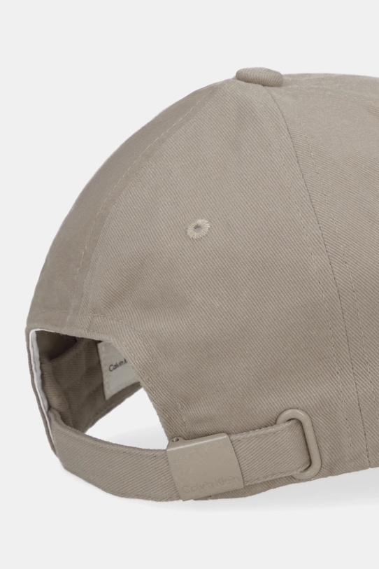 Akcesoria Calvin Klein czapka z daszkiem bawełniana LV04F5059G beżowy