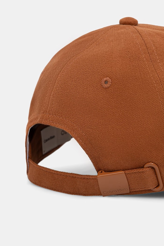 Doplňky Bavlněná baseballová čepice Calvin Klein LV04F5059G hnědá