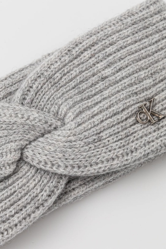 Čelenka s přídavkem vlny Calvin Klein LV04F8039G šedá AW25