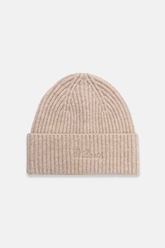 Вовняна шапка MC2 Saint Barth бежевий MOS0004