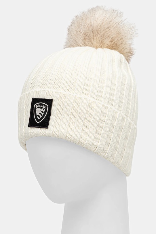 Blauer czapka z wełną LIFE BLDA05337 beżowy AW25