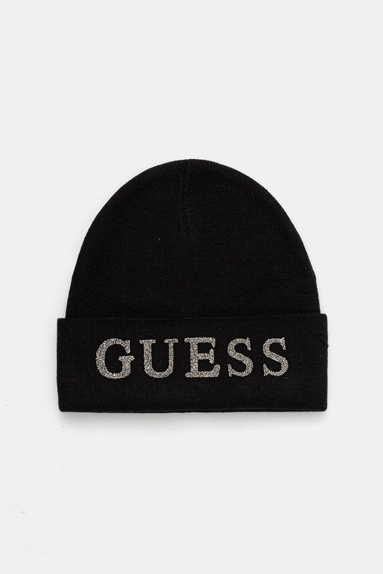 Guess căciulă imprimeu negru AW5398.POL01