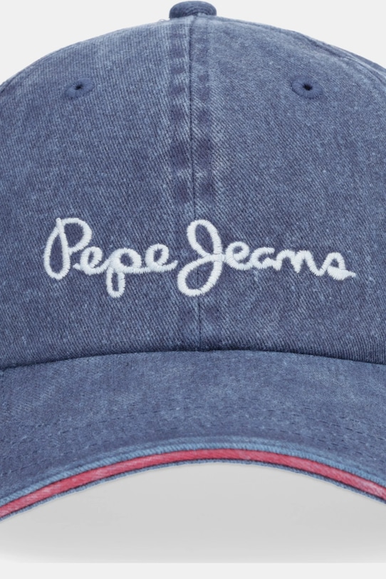 Bavlněná baseballová čepice Pepe Jeans PL0400001 modrá AW25
