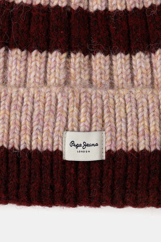 Akcesoria Pepe Jeans czapka PL0400003 bordowy
