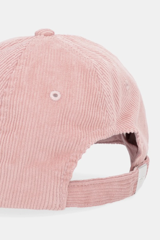 Akcesoria Pepe Jeans czapka z daszkiem sztruksowa PL0400005 różowy