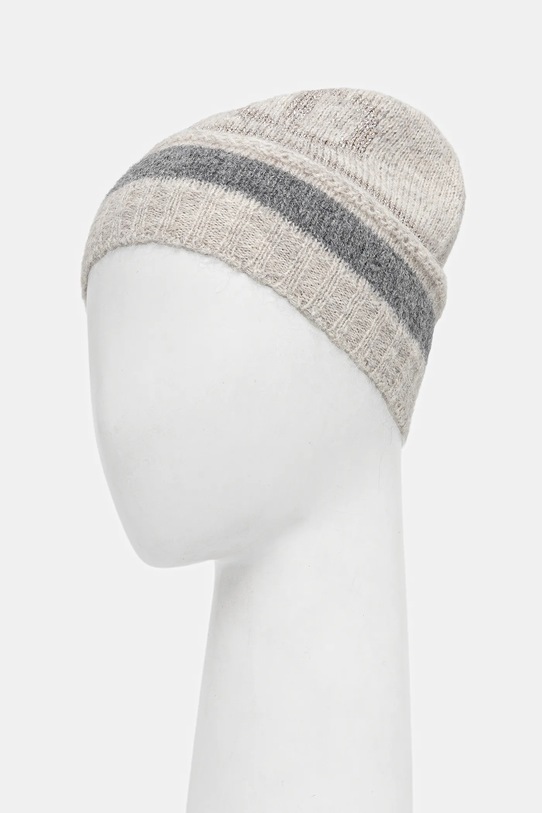 Twinset czapka z wełną 252TO5591 szary AW25