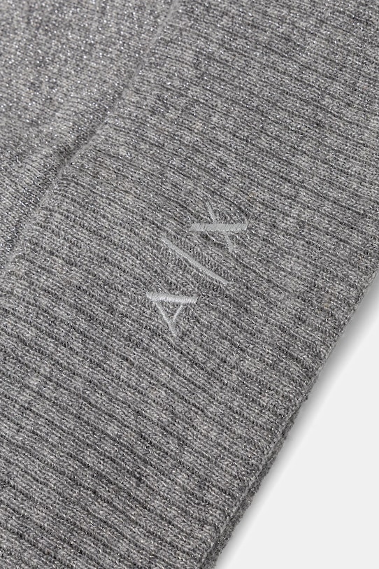 Armani Exchange czapka z dodatkiem wełny XW001519.AF16181 szary AW25