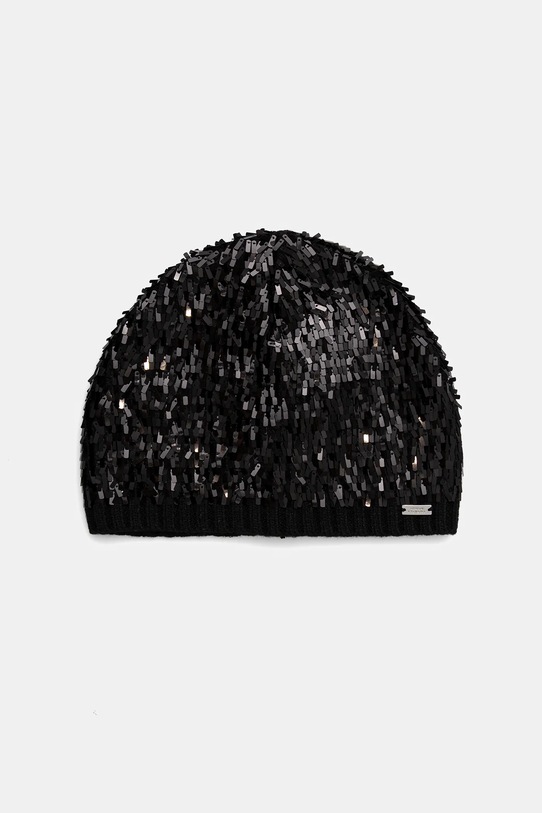 Armani Exchange czapka z dodatkiem wełny cienka czarny XW001670.AF19448