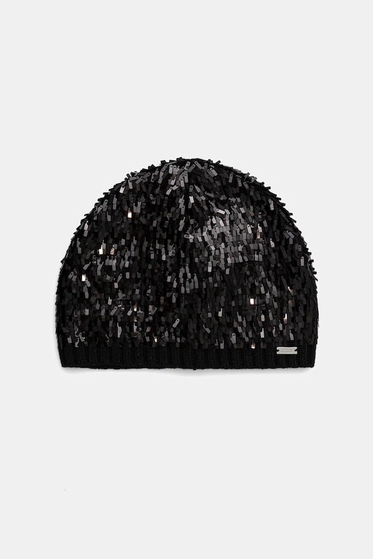 Armani Exchange czapka z dodatkiem wełny cienka czarny XW001670.AF19448