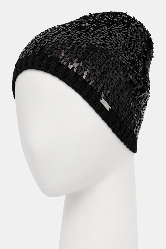 Akcesoria Armani Exchange czapka z dodatkiem wełny XW001670.AF19448 czarny
