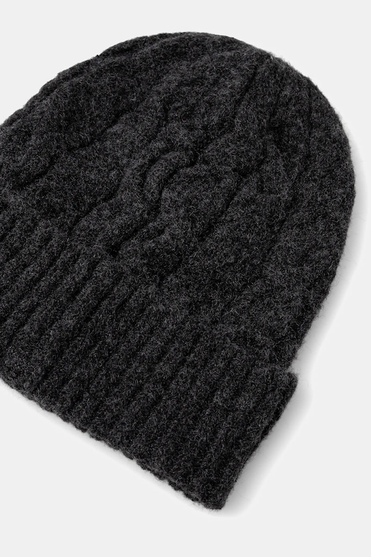 Akcesoria Levi's czapka z domieszką wełny 004D4 czarny