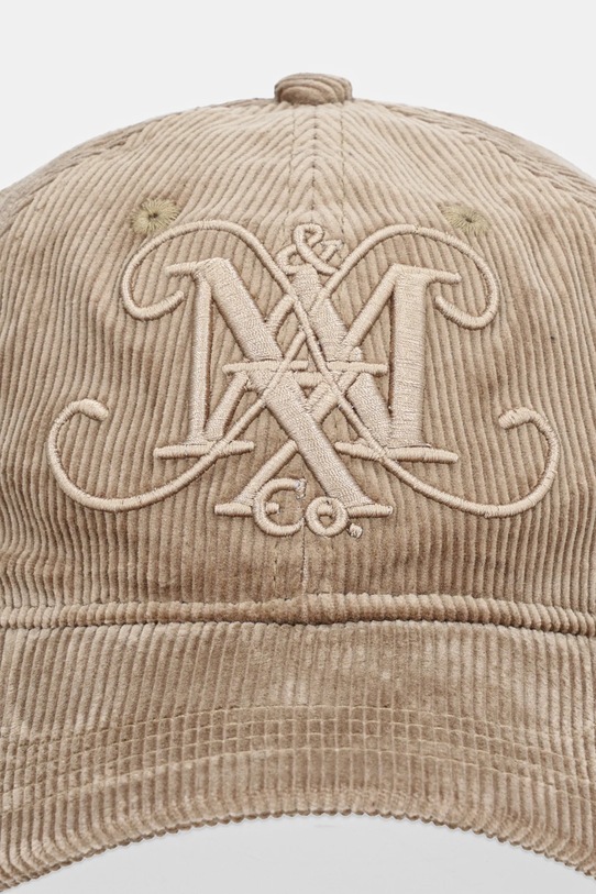 MAX&Co. czapka z daszkiem welurowa 2526576037200 brązowy AW25