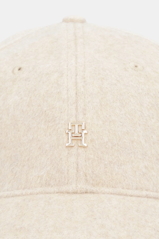 Vlněná kšiltovka Tommy Hilfiger AW0AW17773 béžová AW25
