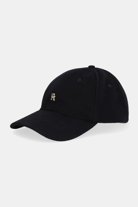 Tommy Hilfiger cappello con visiera in cotone applique nero AW0AW17773