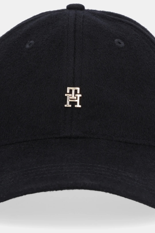 Vlnený šilt Tommy Hilfiger AW0AW17773 čierna AW25