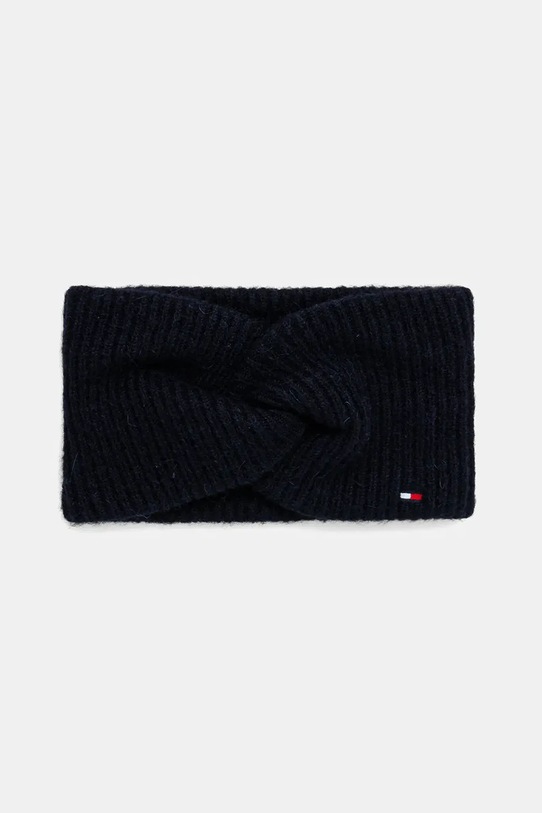 Tommy Hilfiger opaska na głowę z dodatkiem wełny pozostałe granatowy AW0AW17778