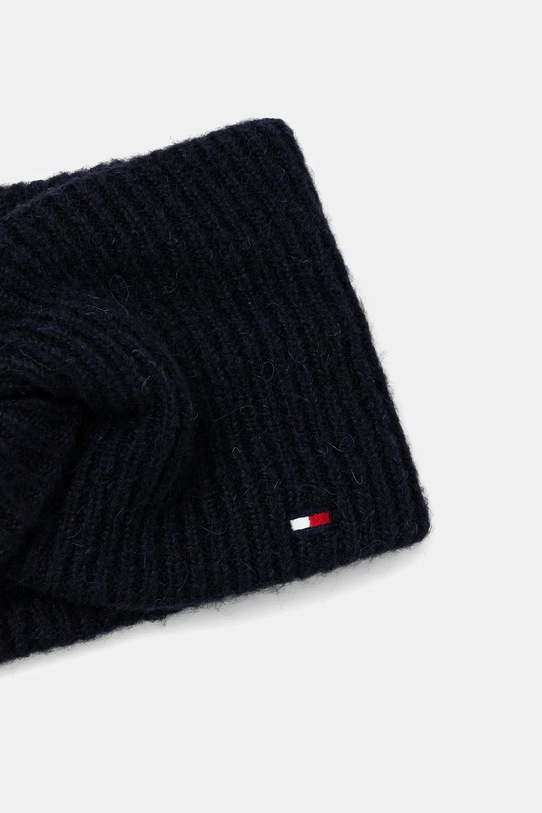 Tommy Hilfiger opaska na głowę z dodatkiem wełny AW0AW17778 granatowy AW25