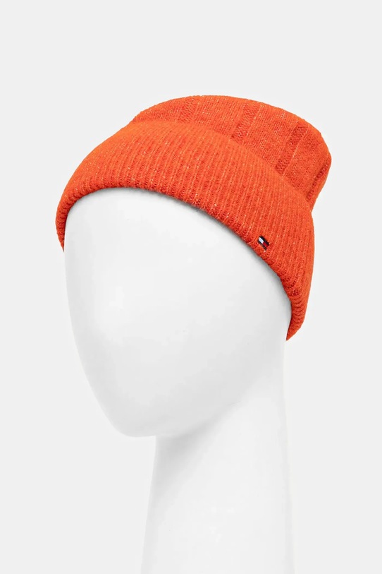 Doplnky Čiapka s prímesou vlny Tommy Hilfiger AW0AW17779 oranžová