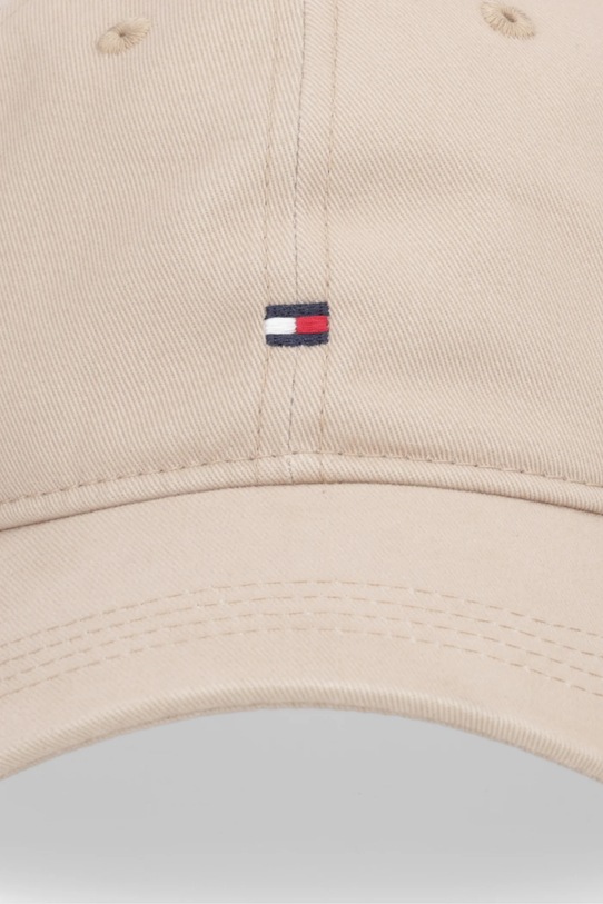 Tommy Hilfiger czapka z daszkiem bawełniana AW0AW17781 beżowy AW25