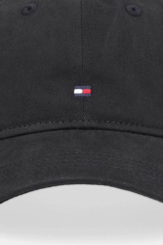 Βαμβακερό καπέλο του μπέιζμπολ Tommy Hilfiger AW0AW17781 μαύρο AW25