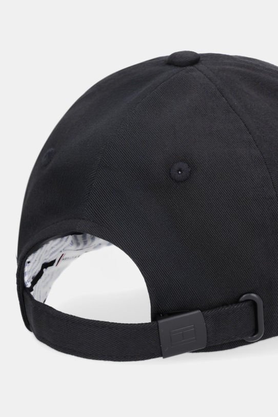 Akcesoria Tommy Hilfiger czapka z daszkiem bawełniana AW0AW17781 czarny