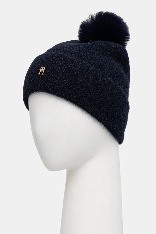 Σκουφάκι με προσθήκη μαλλιού Tommy Hilfiger AW0AW18178 σκούρο μπλε AW25