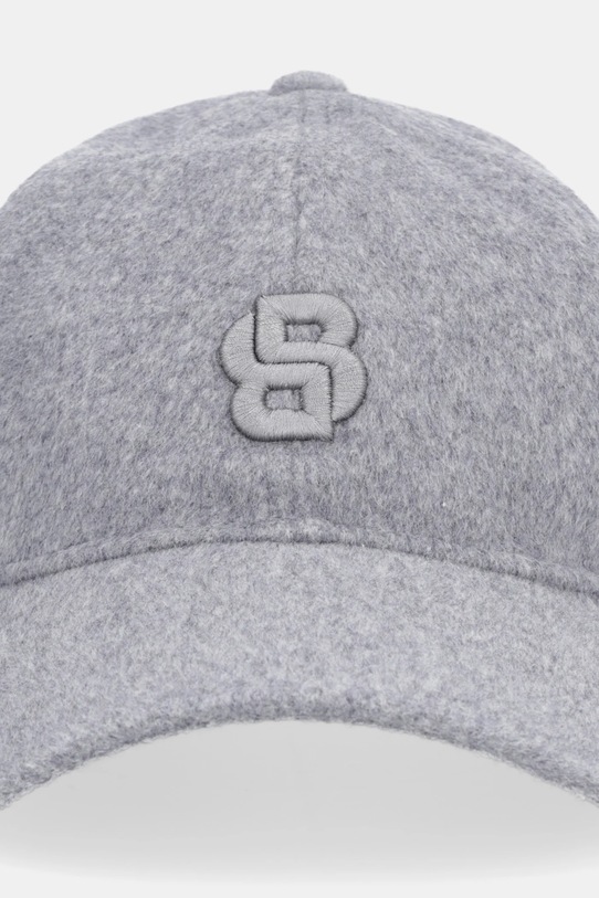 Kšiltovka s příměsí vlny BOSS 50550607 šedá AW25
