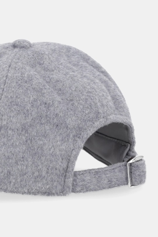 Doplňky Kšiltovka s příměsí vlny BOSS 50550607 šedá