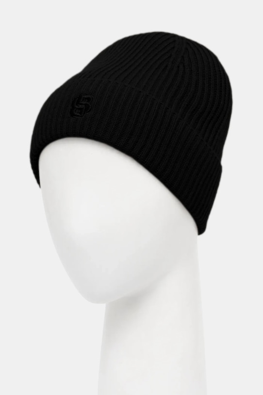 BOSS czapka wełniana 50557673 czarny NC25