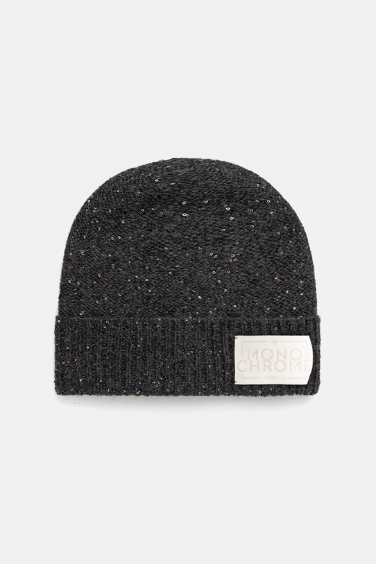 Marella czapka z wełną średniej grubości szary 2523576027200