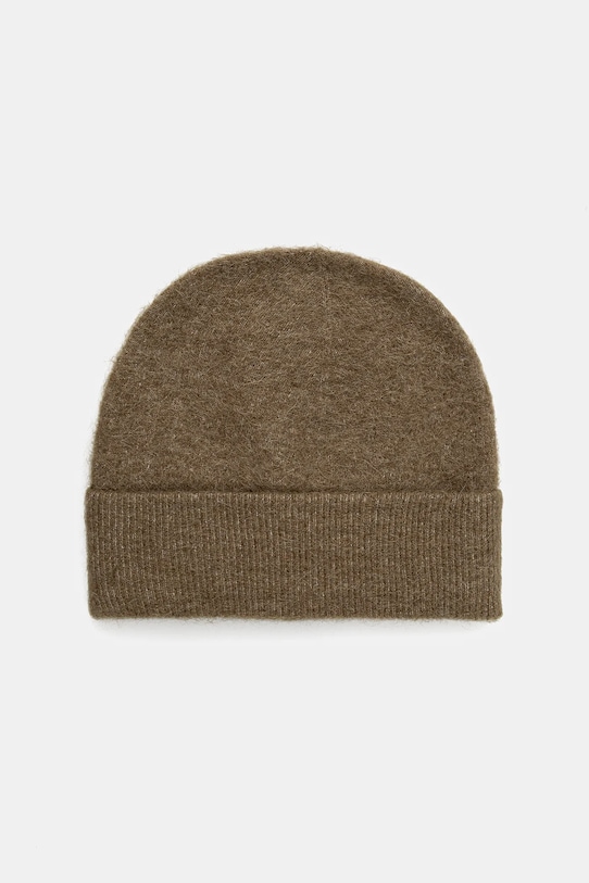 Filippa K pălărie din amestec de lână uni verde 31309.FK